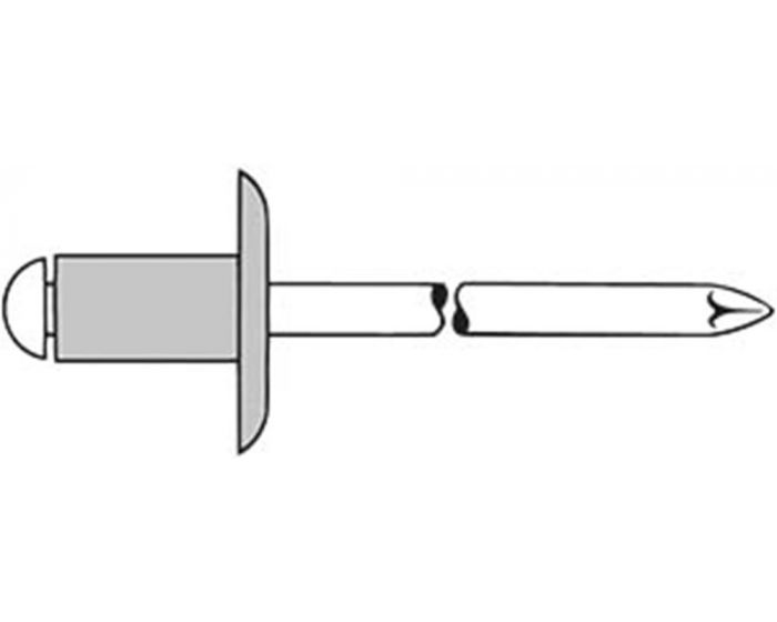 Blindklinknagel-grote-kop-aluminium/staal-5-mm-6---8-mm-250st.-doos